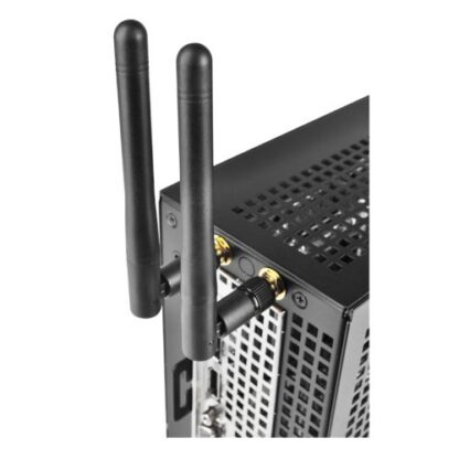 01042024660b2b8894981 Asrock M.2 WiFi Kit for the DeskMini Mini-STX Chassis, 2 x Antennas - Black Antler