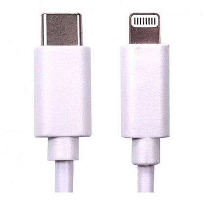 01042024660b2b8c60393 Spire USB-C to Lightning Cable, Data & Charging, MFI Certified, 2 Metres, White - Black Antler