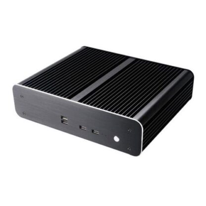01042024660b2d184626b Akasa Euler TX V2 Thin Mini ITX Case, Fanless, Aluminium, VESA Mountable - Black Antler
