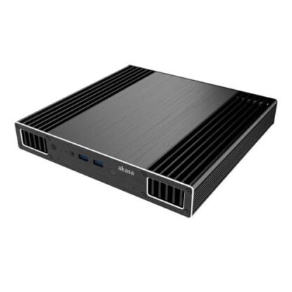 01042024660b2d4ed65c1 Akasa Plato X7 Slim Fanless Case for 7th Gen Intel NUC Boards, VESA Mounting, 2.5" SATA HDD/SSD - Black Antler
