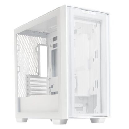 01042024660b2da085179 Asus A21 Gaming Case w/ Glass Window, Micro ATX, Mesh Front, 380mm GPU & 360mm Radiator Support, Asus BTF Compatible, White - Black Antler