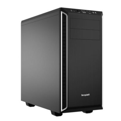 01042024660b2dd112a33 Be Quiet! Pure Base 600 Gaming Case, ATX, 2 x Pure Wings 2 Fans, Silver Trim - Black Antler