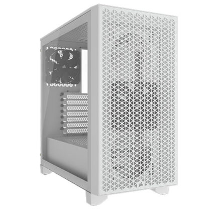 01042024660b2e05aceb0 Corsair 3000D Airflow Gaming Case w/ Glass Window, ATX, 2x SP120 Fans, GPU Cooling, 4-Slot GPU Support, High-Airflow Front, White - Black Antler