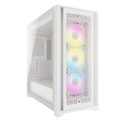 01042024660b2e7af19e1 Corsair iCUE 5000D RGB AIRFLOW Gaming Case w/ Glass Window, E-ATX, 3x AF120 RGB Fans, High-Airflow Front, USB-C, RGB Controller, White - Black Antler