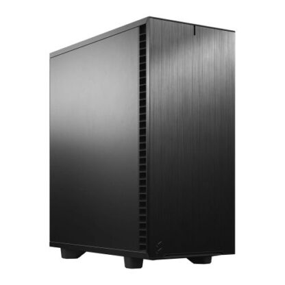 01042024660b2e812771a Fractal Design Define 7 Compact (Black Solid) Gaming Case, ATX, 2 Fans, Sound Dampening, Ventilated PSU Shroud, USB-C - Black Antler