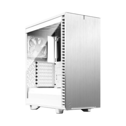 01042024660b2e82732ee Fractal Design Define 7 Compact (White TG) Gaming Case w/ Clear Glass Window, ATX, 2 Fans, Sound Dampening, Ventilated PSU Shroud, USB-C, White - Black Antler