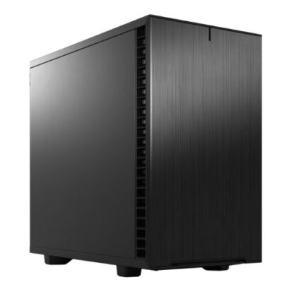 01042024660b2f6225256 Fractal Design Define 7 Nano (Black Solid) Gaming Case, Mini ITX, 2 Fans, Sound Dampening, Ventilated PSU Shroud, USB-C, 306 mm GPU Support - Black Antler