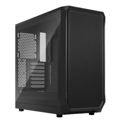 01042024660b2f669c5da Fractal Design Focus 2 (Black TG) Gaming Case w/ Clear Glass Window, ATX, 2 Fans, Mesh Front, Innovative Shroud System - Black Antler