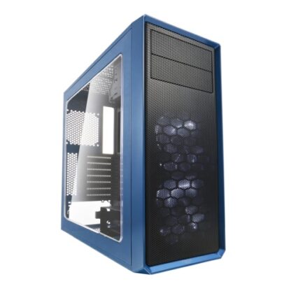 01042024660b2f68e8b0a Fractal Design Focus G (Petrol Blue) Gaming Case w/ Clear Window, ATX, 2 White LED Fans, Kensington Bracket, Filtered Front, Top & Base Air Intakes - Black Antler