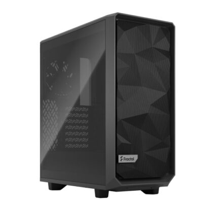 01042024660b2f73d09dd Fractal Design Meshify 2 Compact (Grey TG) Gaming Case w/ Light Tint Glass Window, ATX, Angular Mesh Front, 3 Fans, Detachable Front Filter, USB-C - Black Antler