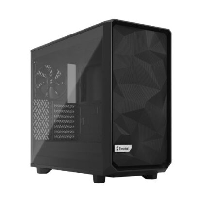 01042024660b2f75bda16 Fractal Design Meshify 2 Lite (Black TG) Gaming Case w/ Light Tint Glass Window, E-ATX, Angular Mesh Front, 3 Fans - Black Antler