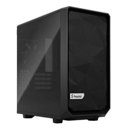 01042024660b2f76643d0 Fractal Design Meshify 2 Mini (Black TG) Gaming Case w/ Dark Glass Window, Micro ATX, Angular Mesh, USB-C, 331mm GPU & 280mm Radiator Support - Black Antler