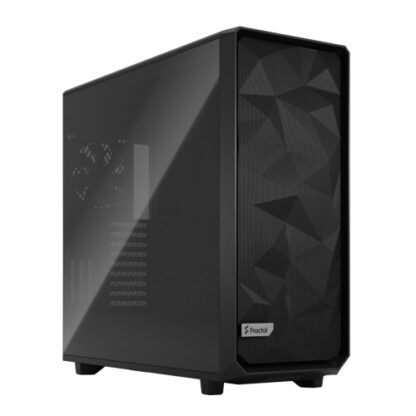 01042024660b2f7803045 Fractal Design Meshify 2 XL (Black TG) Gaming Case w/ Light Tint Glass Window, E-ATX, Angular Mesh Front, 3 Fans, Fan Hub, Detach. Front Filter, USB-C - Black Antler