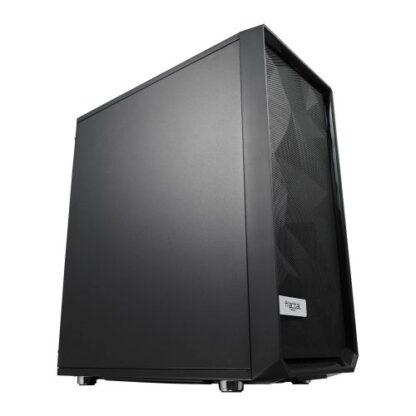 01042024660b2f7856615 Fractal Design Meshify C (Black Solid) Gaming Case, ATX, Angular Mesh Front, High-airflow, 2 x 12cm Fans - Black Antler