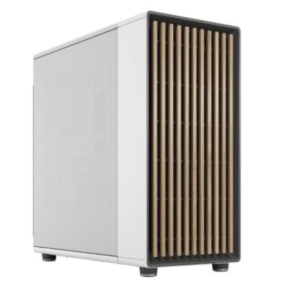 01042024660b2f7c55dae Fractal Design North XL Chalk White (White Solid) Case, E-ATX, Fine Mesh Side, 3 PWM Fans, USB-C, Oak Front - Black Antler