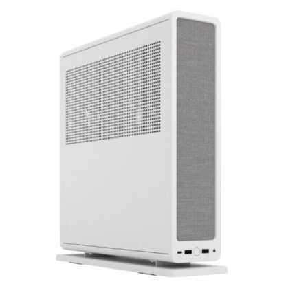 01042024660b2fad72aee Fractal Design Ridge (White) SFF Console-Type Case, Mini ITX, Requires SFX/SFX-L PSU, 2 Fans, PCIe 4.0 Riser Card, USB-C, Horizontal/Vertical Orientation - Black Antler