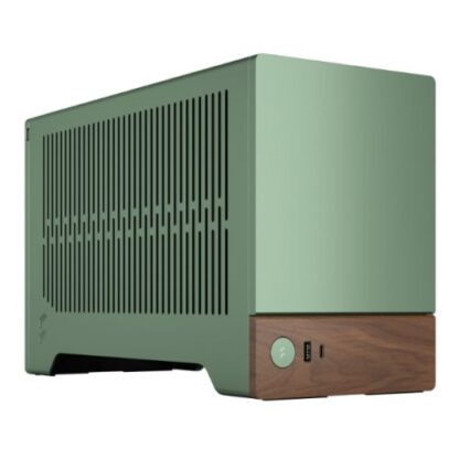 01042024660b2fae20fc2 Fractal Design Terra Jade SFF PC Case, Mini ITX, Walnut Front, Anodized Aluminium Exterior, 322mm GPU Support, Requires SFX/SFX-L PSU, USB-C - Black Antler