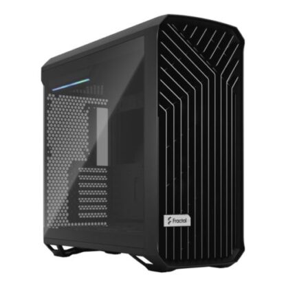 01042024660b2fafb1fb3 Fractal Design Torrent (Light TG) Gaming Case w/ Light Tint Glass Windows, E-ATX, 5 Fans, Fan Hub, RGB Strip on PSU Shroud, Front Grille, USB-C - Black Antler