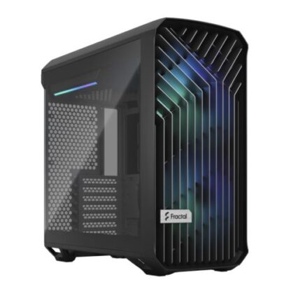 01042024660b302a6b4f6 Fractal Design Torrent Compact (Light TG RGB) Gaming Case w/ Light Tint Glass Windows, E-ATX, 2 RGB Fans, Fan Hub, RGB Strip on PSU Shroud, Front Grille, USB-C - Black Antler