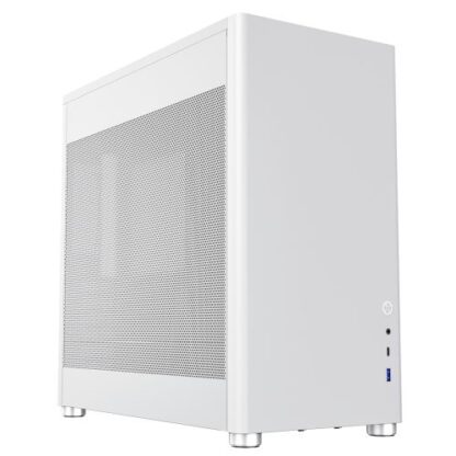 01042024660b306dee833 GameMax Meshbox Full White Gaming Case, ATX, Mesh Panels, Modular Design, Vertical Airflow Design, No Fans inc., USB-C - Black Antler