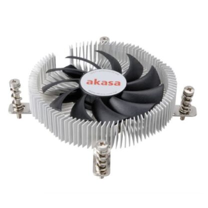 01042024660b307ce5b1c Akasa AK- AK-CC7129BP01 Aluminium Thin Mini-ITX Cooler, 775, 115X & 1200, PWM Fan, 21mm High - Black Antler