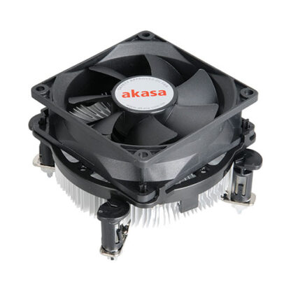 01042024660b3081165c2 Akasa AK-CCE-7102EP Ultra Quiet Heatsink and Fan, Intel 1200/115X/775, Ultra Quiet PWM Fan, 73W TDP - Black Antler