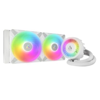 01042024660b30b503e0e Arctic Liquid Freezer III A-RGB 280mm Liquid CPU Cooler, P14 PWM PST ARGB Fans & ARGB PWM Controlled Pump, White - Black Antler