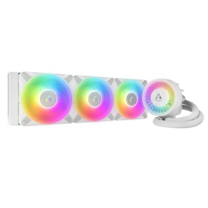 01042024660b30b59f559 Arctic Liquid Freezer III A-RGB 360mm Liquid CPU Cooler, P12 PWM PST ARGB Fans & ARGB PWM Controlled Pump, White - Black Antler