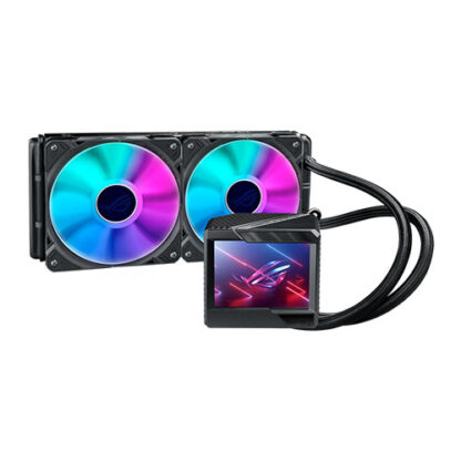 01042024660b30df12bcd Asus ROG Ryujin II ARGB 240mm Liquid CPU Cooler, 2 x 12cm ROG ARGB Fans, Customisable 3.5" LCD Display - Black Antler