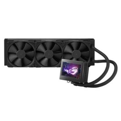 01042024660b30e1c4562 Asus ROG Ryujin III 360mm Liquid CPU Cooler, 3x 12cm PWM Noctua Fans, Full Colour Customisable LCD Display - Black Antler