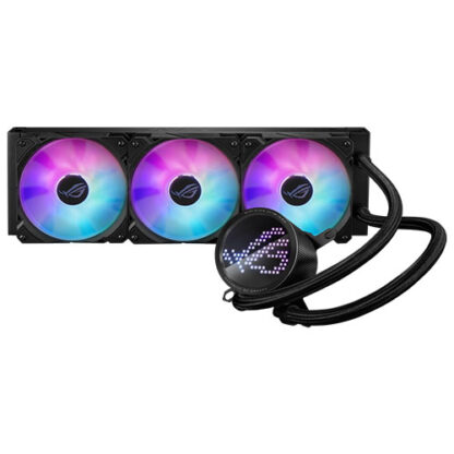 01042024660b30e377a32 Asus ROG Ryuo III 360 ARGB 360mm Liquid CPU Cooler, 8th Gen Asetek Pump, 3 x ARGB Fans, Anime Matrix LED Display - Black Antler