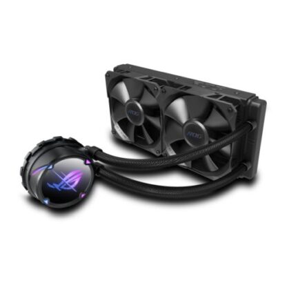 01042024660b30e525822 Asus ROG STRIX LC II 240 Liquid CPU Cooler, 240mm, 2 x PWM Fans, ARGB Pump Cover - Black Antler