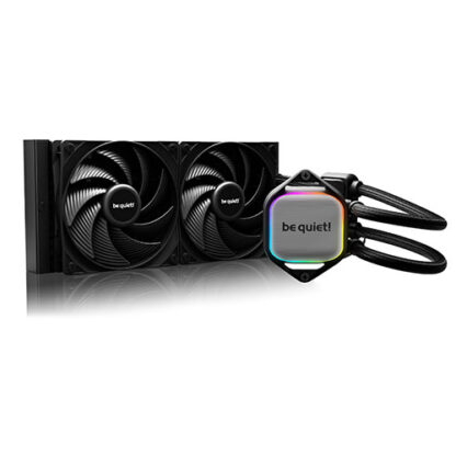 01042024660b3116a140d Be Quiet! Pure Loop 2 240mm Liquid CPU Cooler, 2x Pure Wings 3 PWM Fans, ARGB Cooling Block - Black Antler