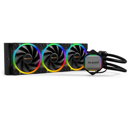 01042024660b31179fde2 Be Quiet! Pure Loop 2 FX RGB 360mm Liquid CPU Cooler, 3 x 12cm Light Wings ARGB Fans, ARGB PWM Hub - Black Antler