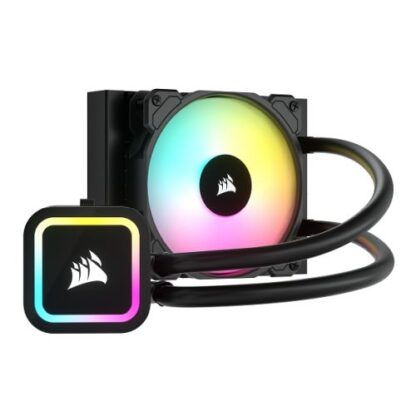 01042024660b31816e61a Corsair H60X RGB ELITE V2 120mm Liquid CPU Cooler, 12cm SP RGB ELITE Fan, RGB Pump Head - Black Antler