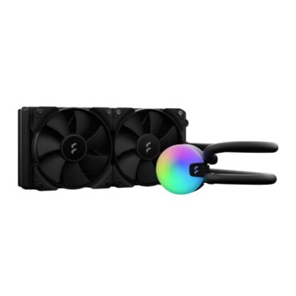 01042024660b3192df0ad Fractal Design Lumen S24 V2 240mm Liquid CPU Cooler, ARGB Pump, 2x 12cm PWM Fans - Black Antler