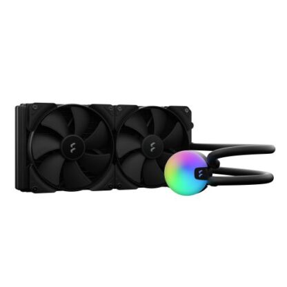 01042024660b31937b362 Fractal Design Lumen S28 V2 280mm Liquid CPU Cooler, ARGB Pump, 2x 14cm PWM Fans - Black Antler