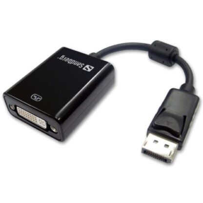 01042024660b319a85c6e Sandberg DisplayPort Male to DVI-I Female Converter Cable, 20cm, 5 Year Warranty - Black Antler