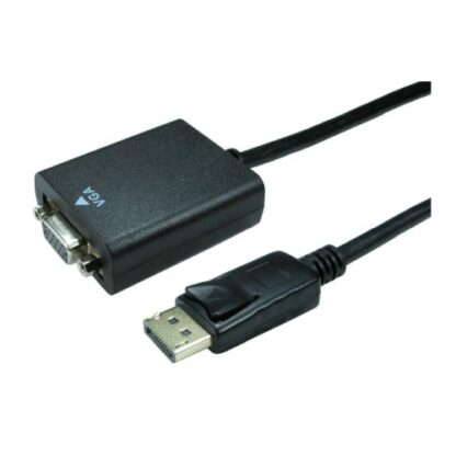 01042024660b31d25315e Spire DisplayPort Male to VGA Female Converter Cable, 15cm, Black - Black Antler