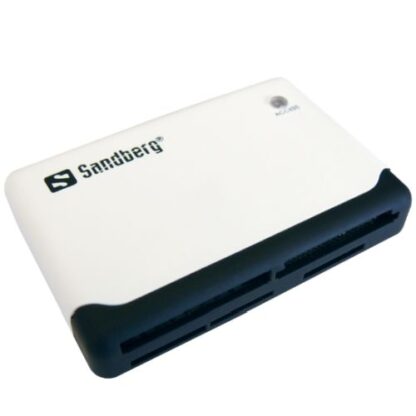 01042024660b31d5137cd Sandberg (133-46) External Multi Card Reader, USB Powered, Black & White, 5 Year Warranty - Black Antler