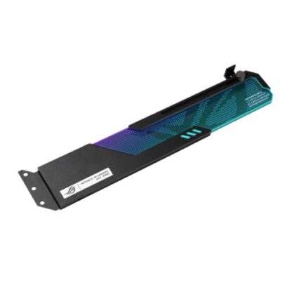 01042024660b32048c7dc Asus ROG Wingwall Graphics Card Holder, Easily Adjustable, RGB Lighting, Aluminium Structure, Acrylic Plate, Universal GPU Support - Black Antler