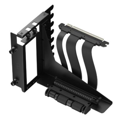 01042024660b3205e7f3f Fractal Design Flex 2 Vertical GPU Bracket with 195mm PCIe 4.0 Riser Cable, Black - Black Antler