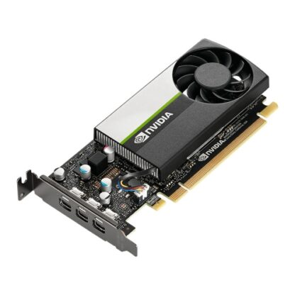 01042024660b3495885ee PNY NVidia T400 Professional Graphics Card, 4GB DDR6, 384 Cores, 3 miniDP 1.4 (3 x DP adapters), Low Profile (Bracket Included), Retail - Black Antler