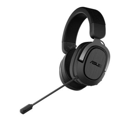 01042024660b35ad568a7 Asus Gaming H3 Wireless Gaming Headset, USB-C (USB-A Adapter), Boom Mic, Surround Sound, Deep Bass, Fast-cooling Ear Cushions, Gun Metal - Black Antler