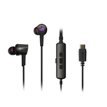 01042024660b35ae664d2 Asus ROG Cetra II Gaming In-Ear Earset, USB-C, Noise Suppression Microphone, Active Noise Cancellation, RGB Lighting, Carry Case - Black Antler
