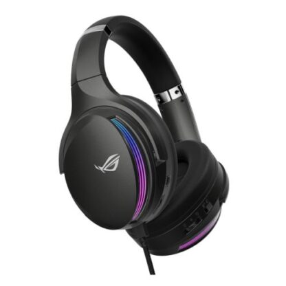 01042024660b35b24ade5 Asus ROG Fusion 500 II RGB Gaming Headset, USB-C/USB-A/3.5mm Jack, 50mm Drivers, 7.1 Surround Sound, AI Noise Cancelling Mic - Black Antler