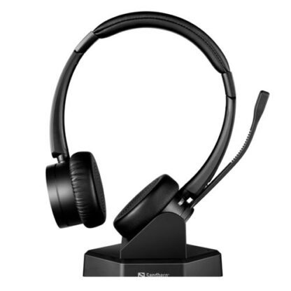 01042024660b373487d2d Sandberg Bluetooth Office Headset Pro+, Dual Connection, Charging Dock, Noise-Reducing Mic, Busy Light, 5 Year Warranty - Black Antler