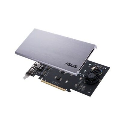 01042024660b37383ad00 Asus Hyper M.2 x16 Card V2, Connect 4 x PCIe 3.0 M.2 SSDs through the PCIe x8 or x16 slot - Black Antler