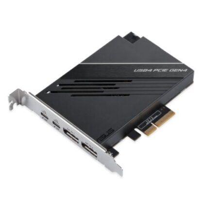 01042024660b3739ade6b Asus USB4 PCIe Gen4 Expansion Card, Dual USB4 Type-C, DisplayPort 1.4, PCIe 4.0 x4 interface - Black Antler