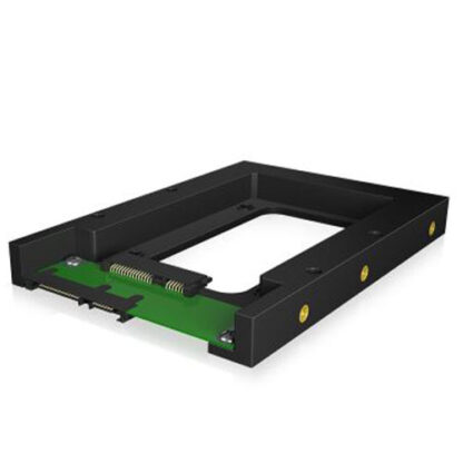 01042024660b373d77e0e Icy Box (IB-2538STS) 2.5" Drive Mounting Kit, Frame to Fit 1x 2.5" SSD/HDD into a 3.5" Drive Bay - Black Antler